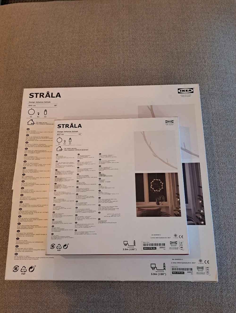 2 STRÅLA LED pendant lamps from IKEA.  11
